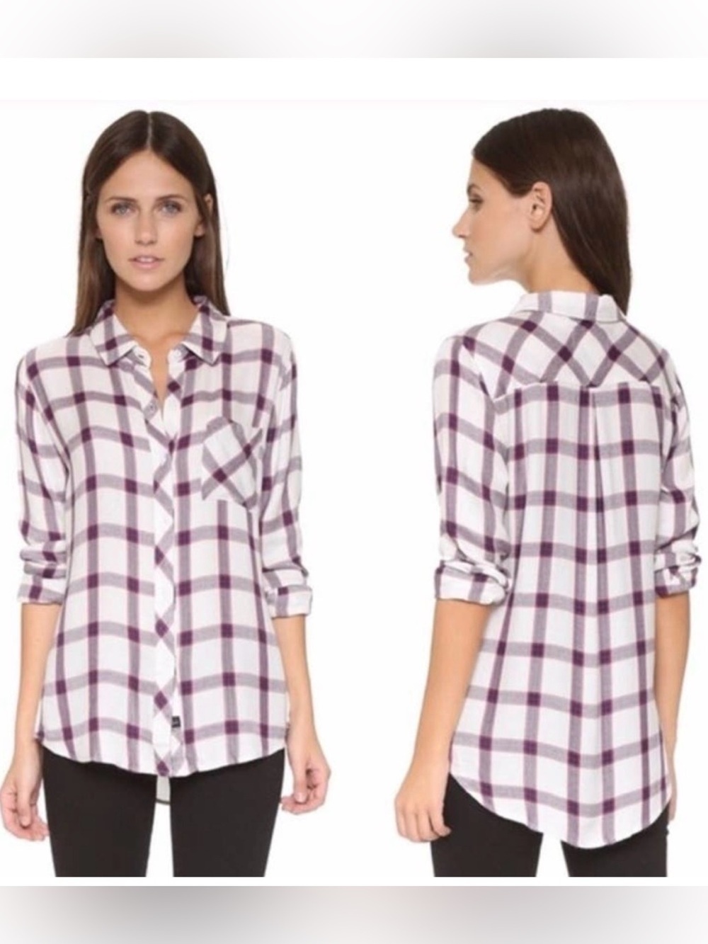 RAILS Plaid Casual Hunter Lightweight Button Down Boyfriend Shirt Size M